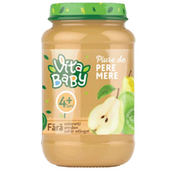Baby Puree Pear and Apple – 6.35 oz (180gr)